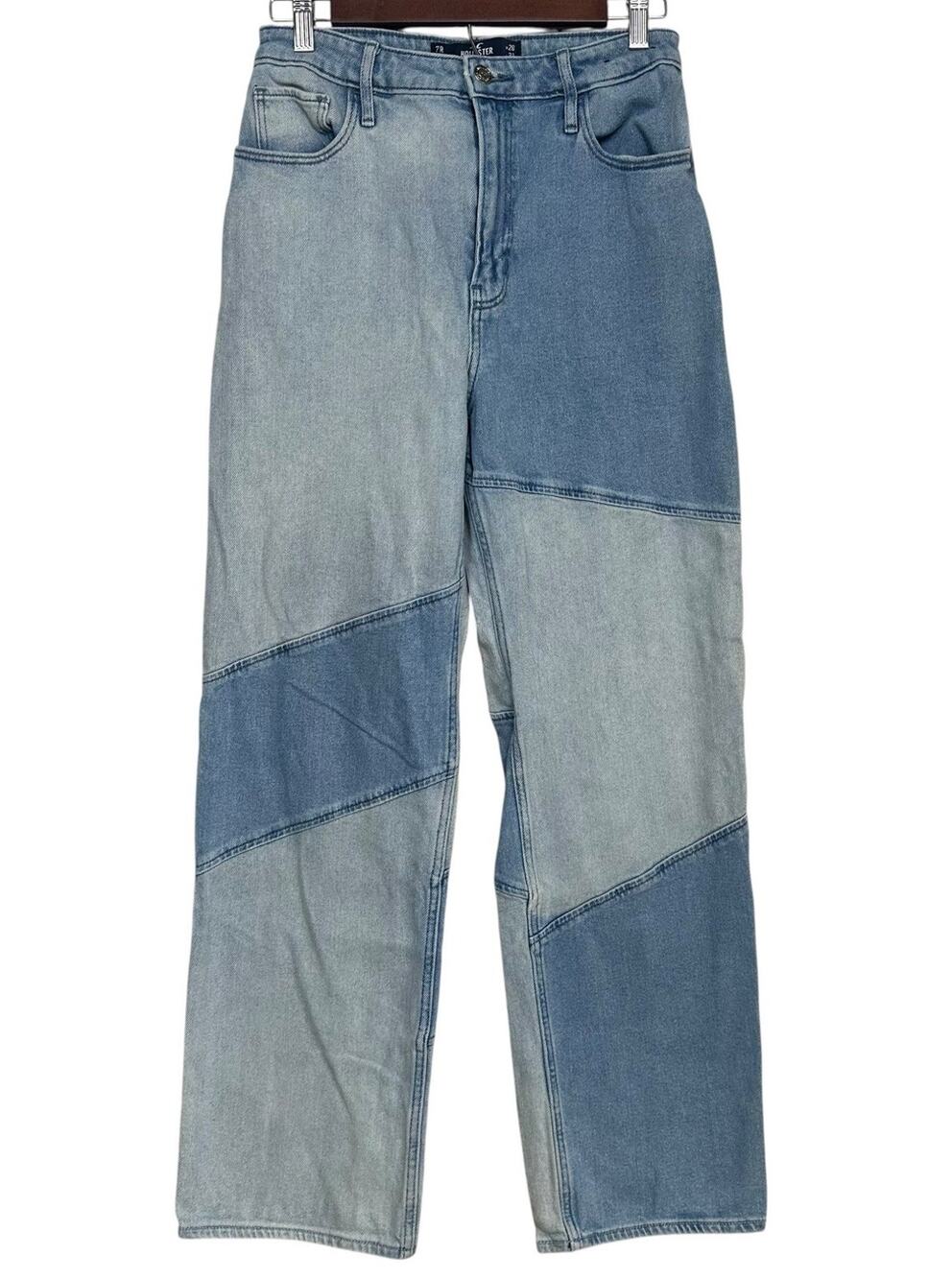 Hollister Women’s Two Tone Ultra High Rise Dad Jeans Size 7R (28W X 31L)